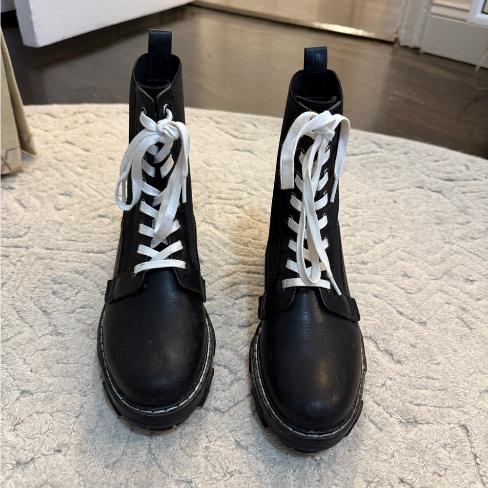 rag & bone Black Lace Up Boots